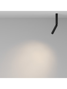 Oprawa sufitowa natynkowa LED Focus T – okrągła, regulowana, wąska tuba, 6W, 3000K, kąt 36°, czarna