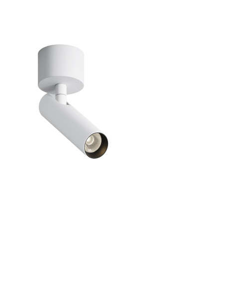 Oprawa sufitowa natynkowa LED Focus T – okrągła, tuba typu spot, krótka - 12.5 cm, 6W, 3000K, kąt 36°, biała Oprawa sufitowa natynkowa LED Focus T – okrągła, tuba typu spot, krótka - 12.5 cm, 6W, 3000K, kąt 36°, biała