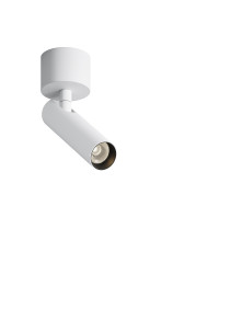 Oprawa sufitowa natynkowa LED Focus T – okrągła, tuba typu spot, krótka - 12.5 cm, 6W, 3000K, kąt 36°, biała