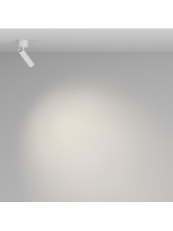 Oprawa sufitowa natynkowa LED Focus T – okrągła, tuba typu spot, krótka - 12.5 cm, 6W, 3000K, kąt 36°, biała