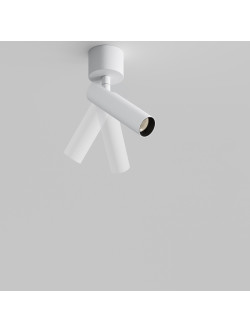 Oprawa sufitowa natynkowa LED Focus T – okrągła, tuba typu spot, krótka - 12.5 cm, 6W, 3000K, kąt 36°, biała