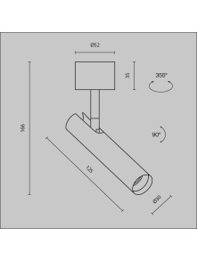 Oprawa sufitowa natynkowa LED Focus T – okrągła, tuba typu spot, krótka - 12.5 cm, 6W, 3000K, kąt 36°, biała Oprawa sufitowa natynkowa LED Focus T – okrągła, tuba typu spot, krótka - 12.5 cm, 6W, 3000K, kąt 36°, biała