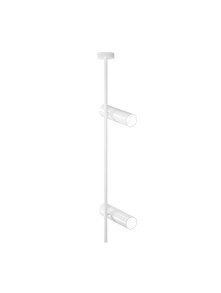 Minimalistyczna lampa sufitowa Elti - białe tuby z 2 reflektorami GU10 - Maytoni