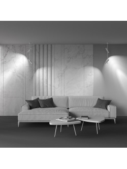 Minimalistyczna lampa sufitowa Elti - białe tuby z 2 reflektorami GU10 - Maytoni