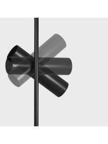 Minimalistyczny czarny reflektor sufitowy Elti - 2 regulowane tuby GU10 Minimalistyczny czarny reflektor sufitowy Elti - 2 regulowane tuby GU10