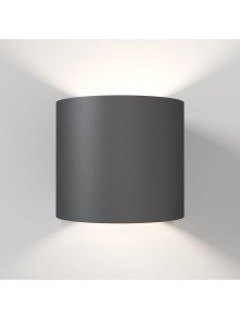 Minimalistyczny kinkiet tubowy Rond do korytarza - światło góra-dół w czerni - Maytoni Minimalistyczny kinkiet tubowy Rond do korytarza - światło góra-dół w czerni - Maytoni