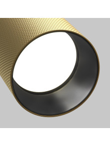 Reflektor szynowy GU10 1F na szynoprzewód Maytoni Artisan - perforowana złota tuba 54mm Reflektor szynowy GU10 1F na szynoprzewód Maytoni Artisan - perforowana złota tuba 54mm