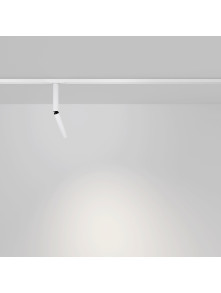 Długi reflektor 36° na szynoprzewód 1F Maytoni LED 3000K 460lm 6W - biała tuba Focus Dual