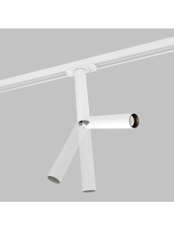 Długi reflektor 36° na szynoprzewód 1F Maytoni LED 3000K 460lm 6W - biała tuba Focus Dual