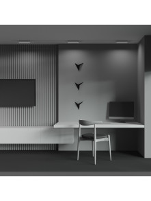 Podłuzna biała lampa 110° na szynoprzewód 1F Maytoni LED do biura - 3000K 780lm 12W - Basis Rot 38 cm Podłuzna biała lampa 110° na szynoprzewód 1F Maytoni LED do biura - 3000K 780lm 12W - Basis Rot 38 cm