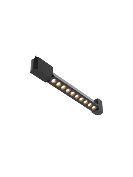 Lampa liniowa z oczkami 30° na szynę 1F Maytoni - LED 3000K 620lm CRI90 - czarny multispot Points Rot 38 cm