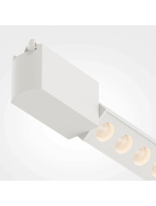 Lampa liniowa z oczkami 30° na szynę 1F Maytoni - LED 3000K 1130lm - biały multispot do biura Points Rot 51 cm