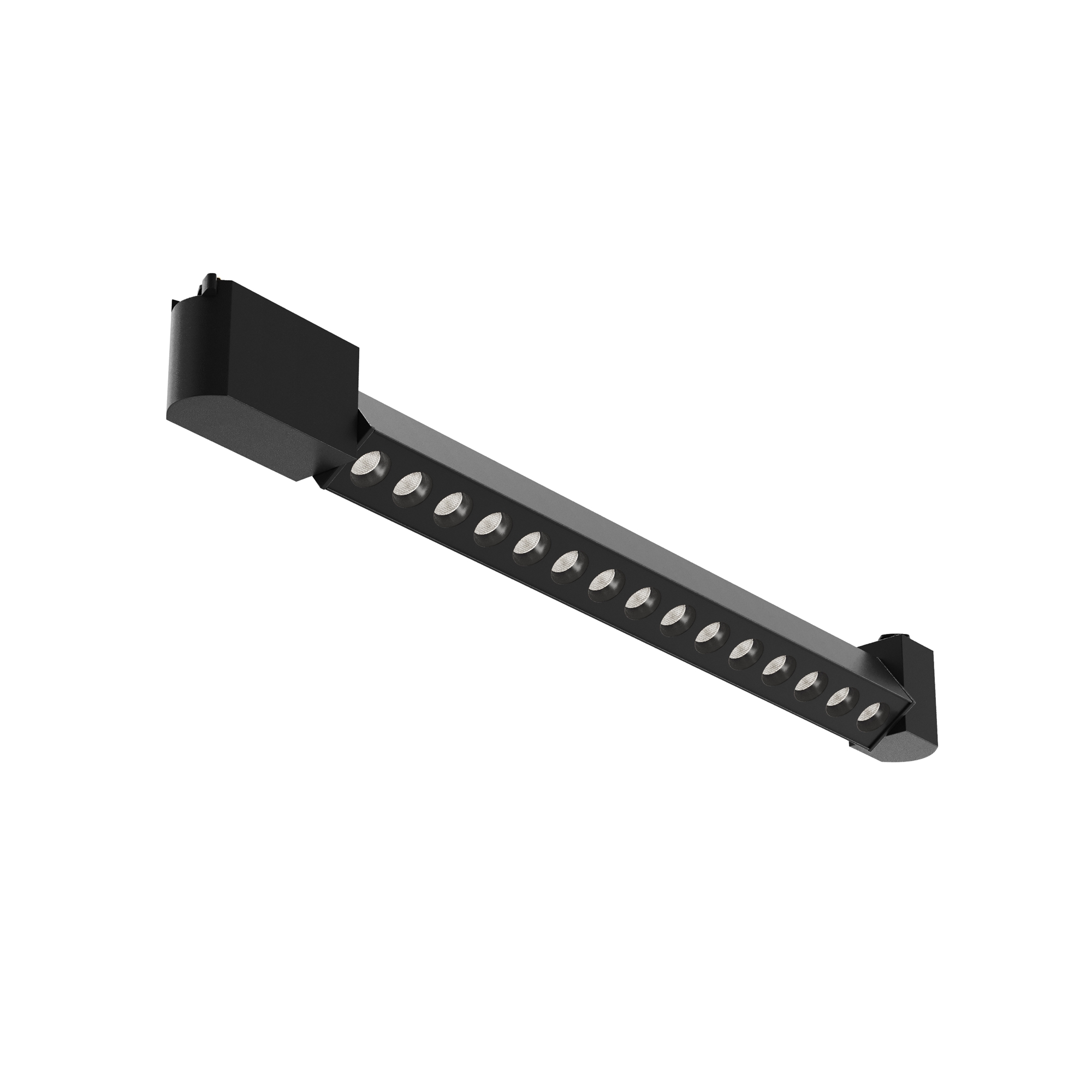 Lampa liniowa z oczkami 30° na szynę 1F Maytoni - LED 4000K 1440lm - czarny multispot do biura Points Rot 51 cm