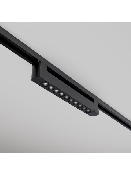 Lampa liniowa z oczkami 36° na szynę 1F Maytoni - LED 4000K 750lm - czarny multispot do korytarza Points Rot 33cm Lampa liniowa z oczkami 36° na szynę 1F Maytoni - LED 4000K 750lm - czarny multispot do korytarza Points Rot 33cm