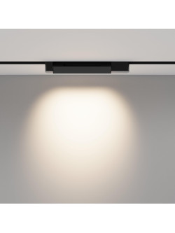 Lampa liniowa z oczkami 30° na szynę 1F Maytoni - LED 4000K 760lm - czarny multispot do korytarza Points Rot 33cm