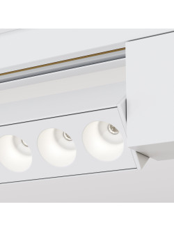 Lampa liniowa z oczkami 36° na szynę 1F Maytoni - LED 4000K 750lm - biały multispot do korytarza Points Rot 33cm