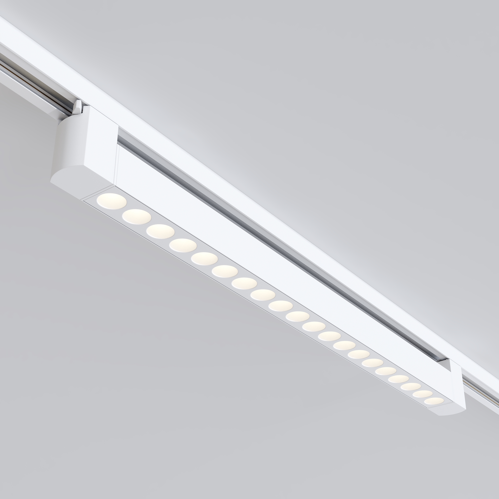 Lampa liniowa z oczkami 36° na szynę 1F Maytoni - LED 3000K 1500lm - biały multispot Points Rot 60 cm