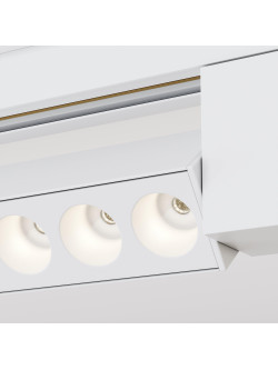 Lampa liniowa z oczkami 36° na szynę 1F Maytoni - LED 3000K 1500lm - biały multispot Points Rot 60 cm