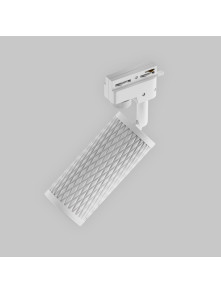 Ryflowany reflektor (tuba) GU10 na szynoprzewód 1F Maytoni - biały Focus Design, metalowy korpus