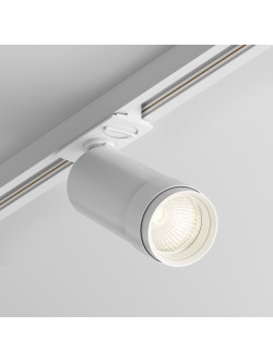 Reflektor szynowy 1F Maytoni - regulowany kąt świecenia 15-50°, biały, ściemnialny LED 3000K 900lm, Focus Zoom