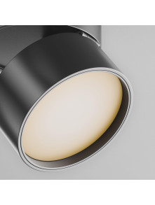 Reflektor o szerokim kącie świecenia (120°) na szynę 1F Maytoni - czarny ONDA LED 2700K 780lm 12W