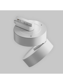 Szeroki reflektor 120° na szynoprzewód 1F Maytoni - biały ONDA LED 4000K 1400lm 18W - do salonu Szeroki reflektor 120° na szynoprzewód 1F Maytoni - biały ONDA LED 4000K 1400lm 18W - do salonu