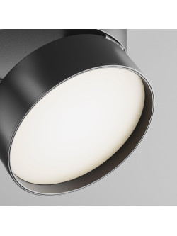 Szeroki reflektor 120° na szynoprzewód 1F Maytoni - czarny ONDA LED 4000K 1100lm 18W - do salonu