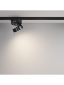 Szeroki reflektor 120° na szynoprzewód 1F Maytoni - czarny ONDA LED 4000K 1100lm 18W - do salonu