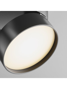 Szeroki reflektor 120° na szynoprzewód 1F Maytoni - czarny ONDA LED 3000K 1000lm 18W - do salonu