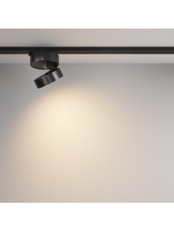 Szeroki reflektor 120° na szynoprzewód 1F Maytoni - czarny ONDA LED 3000K 1000lm 18W - do salonu