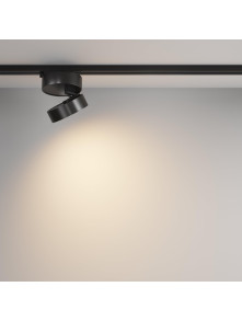 Szeroki reflektor 120° na szynoprzewód 1F Maytoni - czarny ONDA LED 3000K 1000lm 18W - do salonu