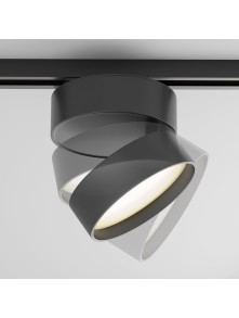 Szeroki reflektor 120° na szynoprzewód 1F Maytoni - czarny ONDA LED 3000K 1000lm 18W - do salonu