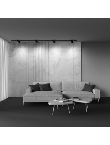 Szeroki reflektor 120° na szynoprzewód 1F Maytoni - czarny ONDA LED 3000K 1000lm 18W - do salonu