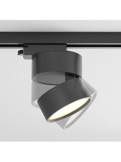 Lampa z rozproszonym światłem 120° na szynoprzewód 1F Maytoni - czarna ONDA LED 3000K 650lm 12W
