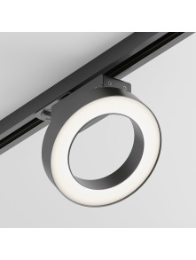 Lampa pierścień świetlny 110° na szynoprzewód 1F Maytoni Rim - LED 3000K 650lm 12W - czarna