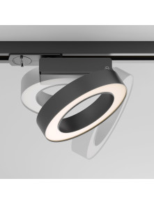 Lampa pierścień świetlny 110° na szynoprzewód 1F Maytoni Rim - LED 3000K 650lm 12W - czarna