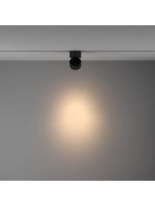 Ściemnialny reflektor 24° na szynoprzewód 1F Maytoni Yin - LED 3000K 700lm - czarny minimalistyczny