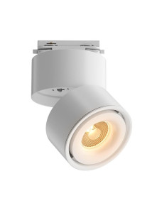 Ściemnialny reflektor 24° na szynoprzewód 1F Maytoni Yin - regulowana barwa LED 2700K-4000K, 1359lm - biały minimalistyczny