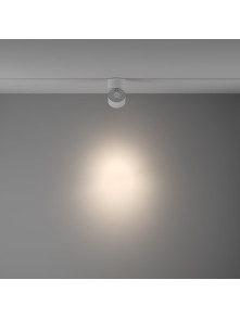Ściemnialny reflektor 24° na szynoprzewód 1F Maytoni Yin - LED 4000K 1060lm - biały minimalistyczny