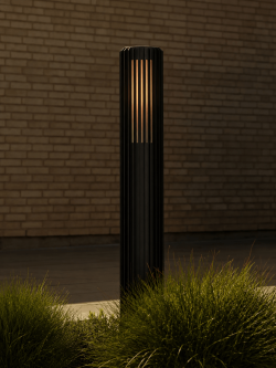 Lampa ogrodowa stojąca Nordlux Aludra czarna 95 cm