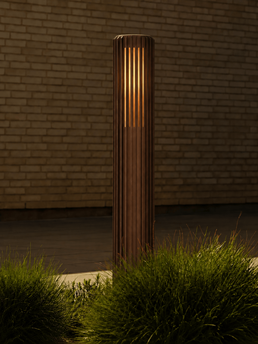 Lampa słupek ogrodowy Nordlux Aludra 95 cm – brązowy